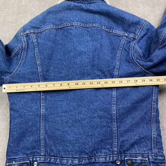 Levis Trucker Jacket M Blue Sherpa Lined Vintage Denim Made in USA 70s/80s - Picture 16 of 16